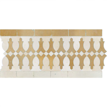 Mosaic House Moroccan tile Ank 1-32 Custom White,   Tan, beige, natural, terracotta   solid cement, encaustic, field, pattern, traditional, stars, classic 